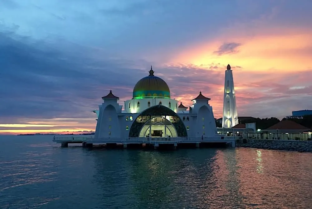Malacca Straits Mosque Malaysia