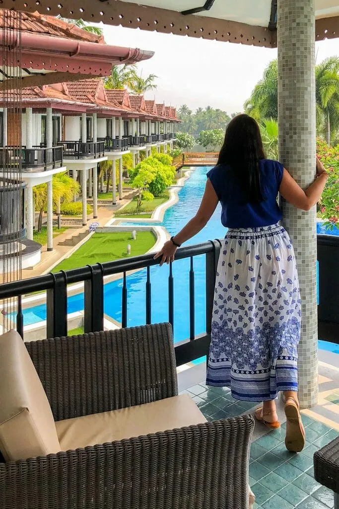 Ramada Cochin Resort Cottage Balcony Kerala India
