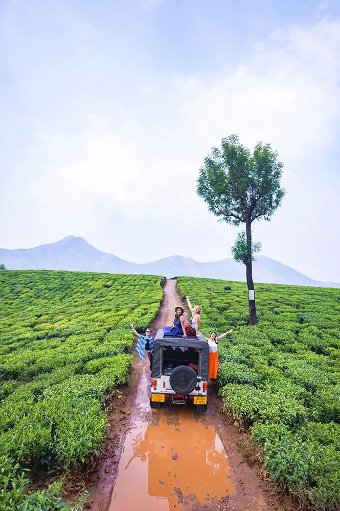 Exploring Lockhart Tea Plantations by Jeep in Munnar, Kerala - #munnar #kerala #india