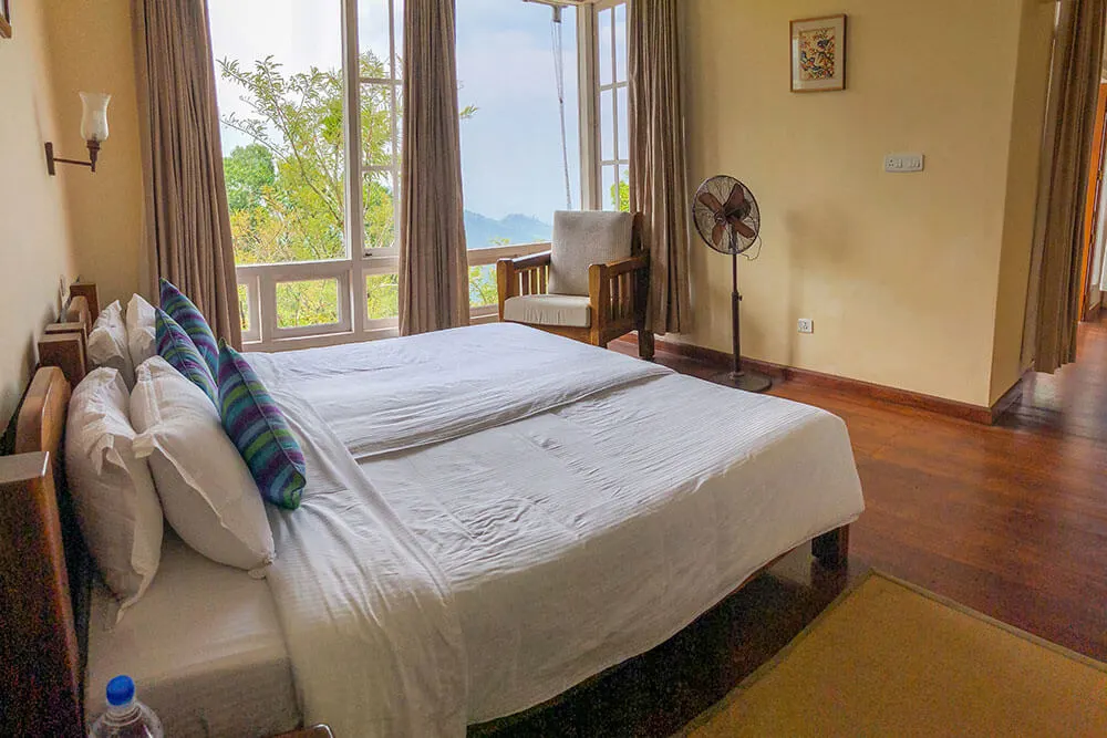 The Planter's room at the Windermere Estate with the views of the Munnar mountains - #munnar #kerala #india