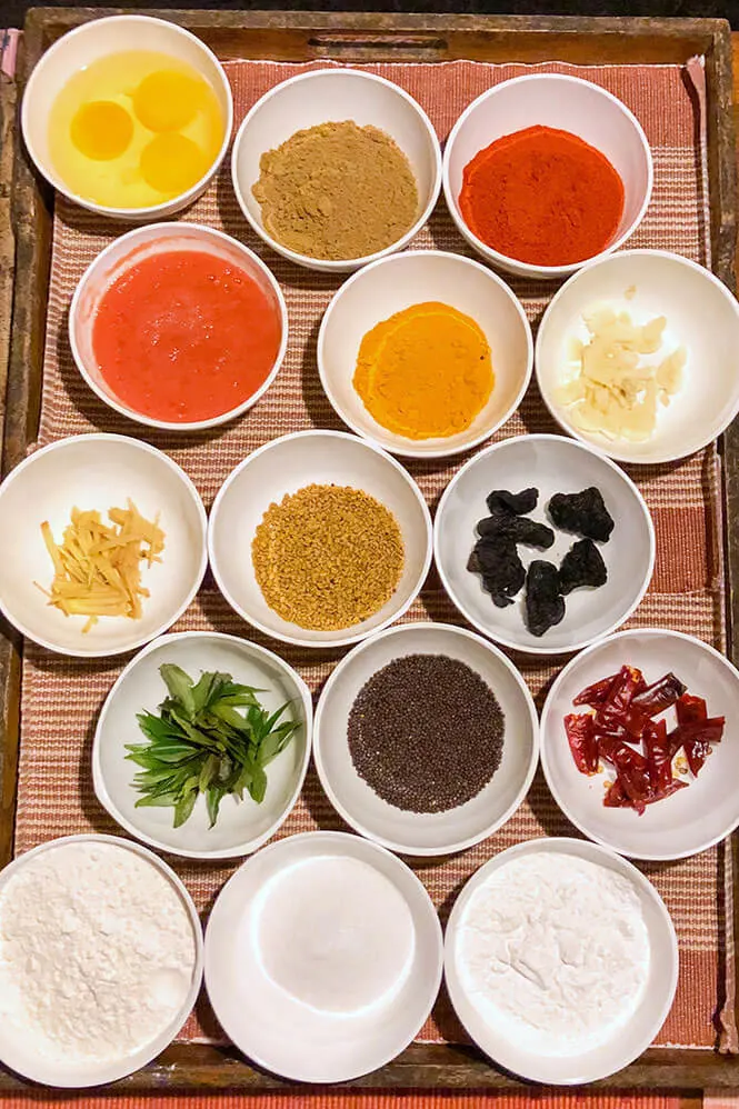 Selection of spices used for the cooking demonstration at Windermere Estate in Munnar, Kerala - #munnar #kerala #india