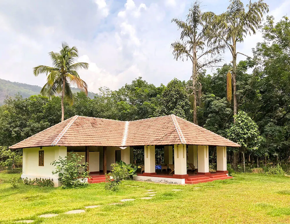 The yoga retreat building at Windermere River House in Neriamangalam - #kerala #india