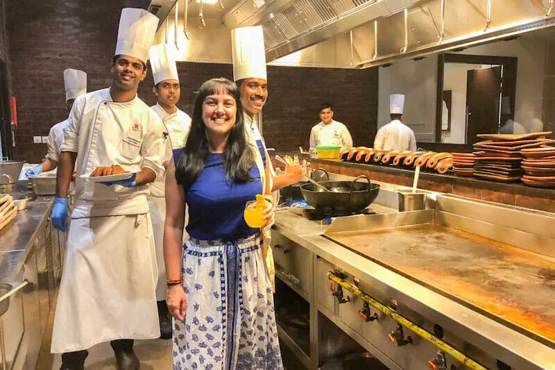With the team of chefs at the Cassava Restaurant at Kochi Marriott Hotel