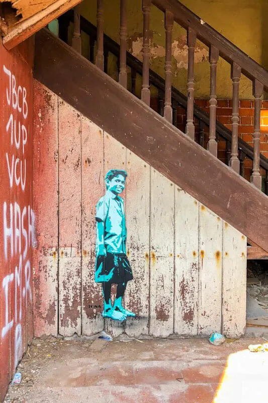 Street art piece by Tona in Kochi