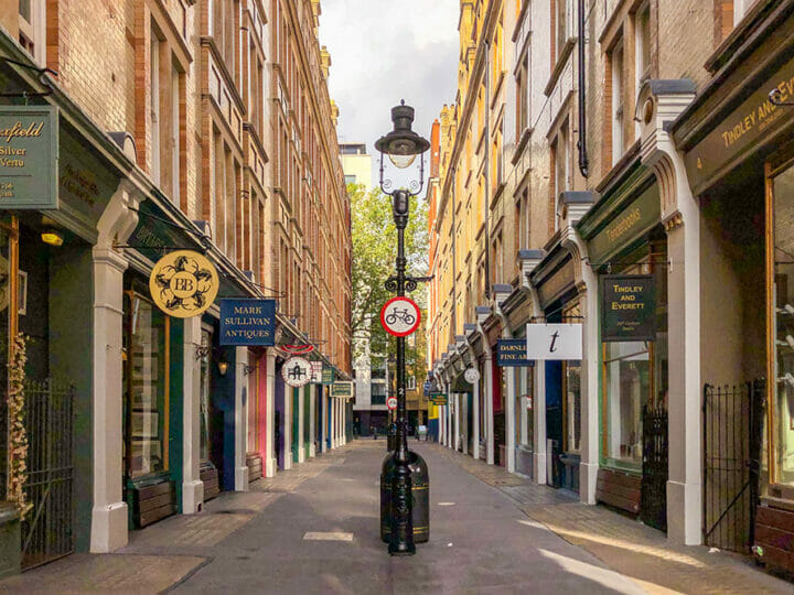 Narrow pedestrian street lined with small Victorian shops, Cecil Court is one the top hidden gems in London's West End