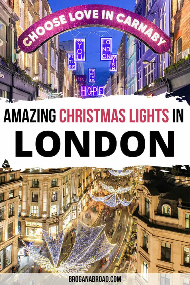 Guide to Christmas Lights in Westminster, London