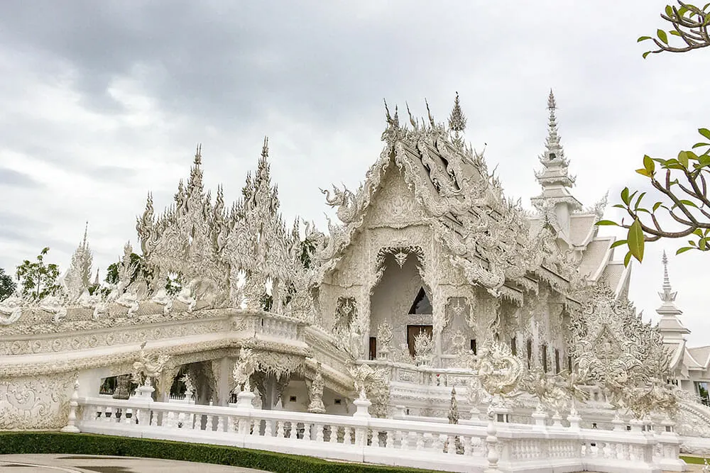 Wat Rong Khun, the ornate White Temple in Chiang Rai, one of the top things to do in Thailand