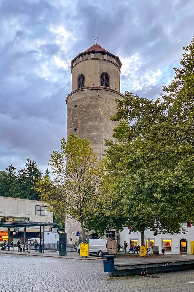Tall stone tower with arched windows at the top. Visit Katzturm is one of the top things to do in Feldkirch